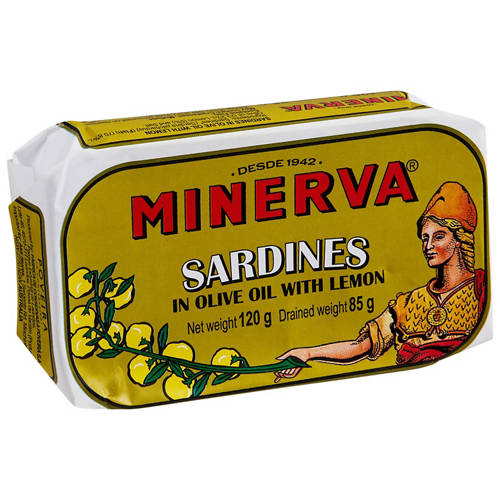 Front shot 1, Olive Oil with Lemon Sardines 120g