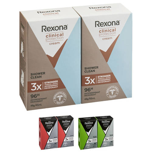 Group 1, Clinical Protection Antiperspirant Deodorant 96 Hour 2 Pack 48g