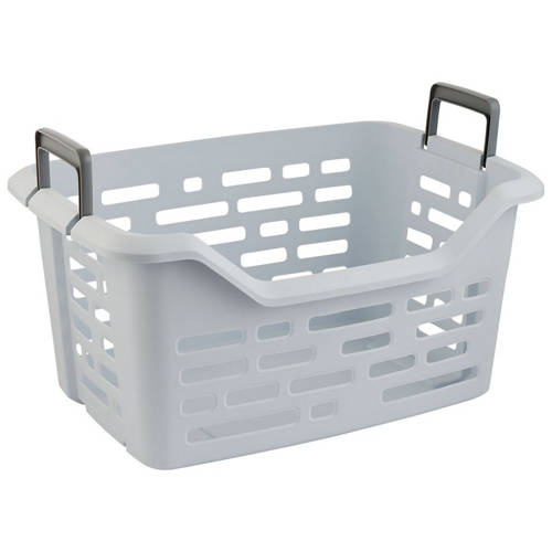 Front shot 2, Stackable Laundry Basket with Folding Handles