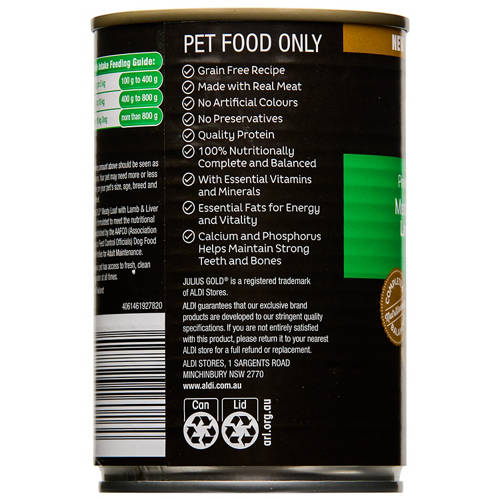 Front shot 4, Meaty Loaf with Lamb and Liver Flavour Dog Food 400g