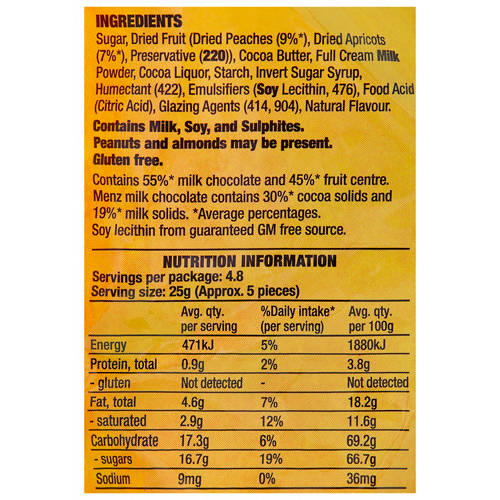 Nutrients 1, Chocolate & Fruit Treats 120g