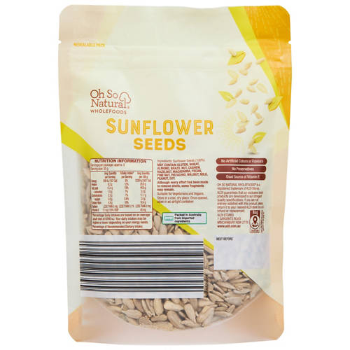 Front shot 2, Sunflower Seeds 250g