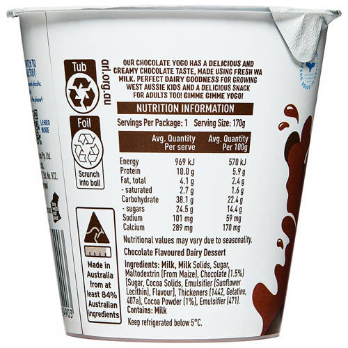 Front shot 3, Dessert Yogo Original 170g