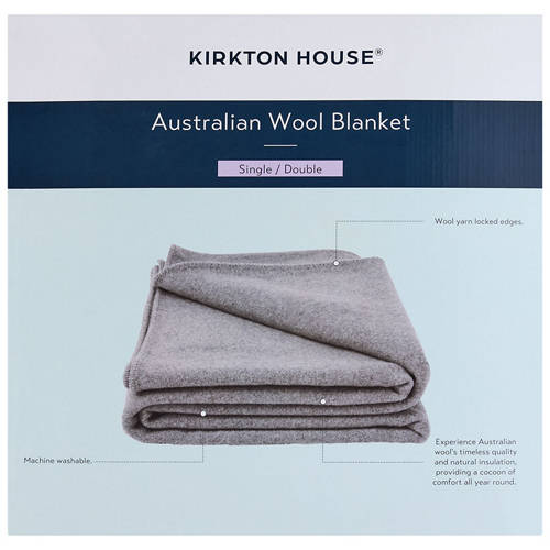 Front shot 4, Australian Wool Blanket Single Bed or Double Bed