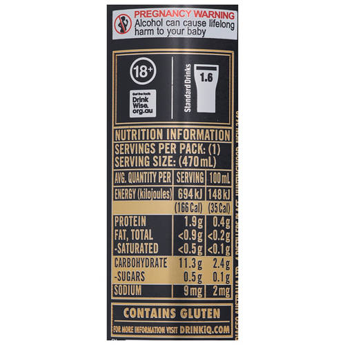 Nutrients 1, Draught Beer 6 Pack 470ml
