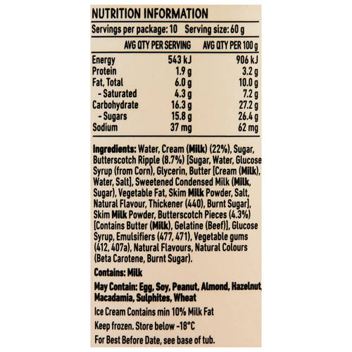 Nutrients 1, Santastic Swirl Ice Cream 1L