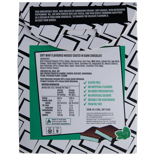 Front shot 3, Mint Nougat Bites 150g