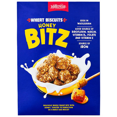 Front shot 3, HILLCREST, Wheat Biscuit Bites 510g, Honey