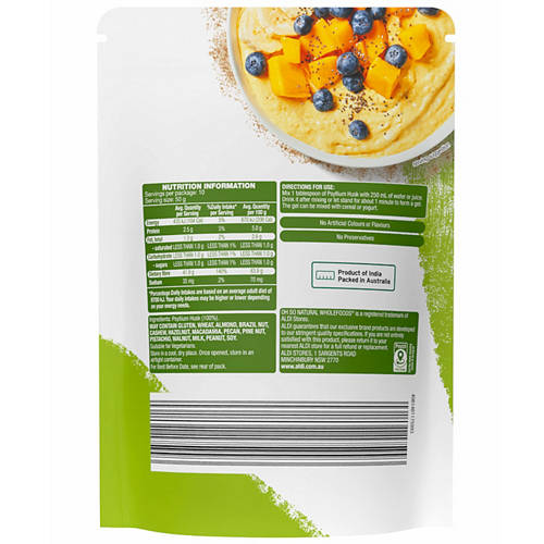 Front shot 2, Psyllium Husk 500g