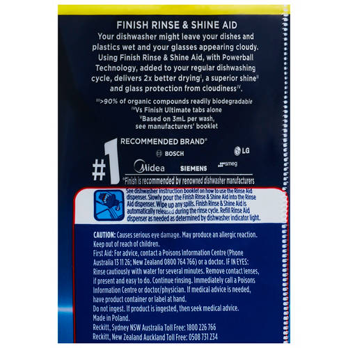 Front shot 5, Dishwasher Rinse and Shine Aid 3 Pack