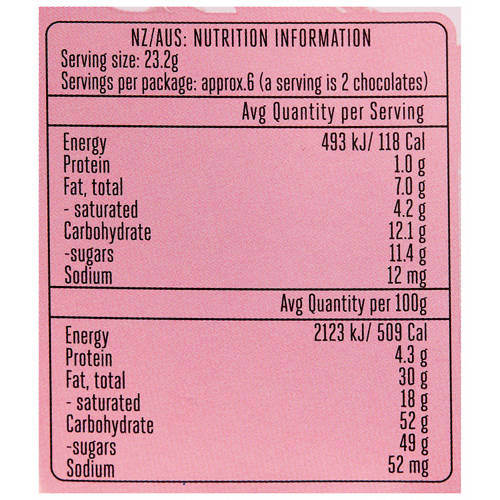 Nutrients 1, Strawberries & Cream Chocolate Truffles 135g