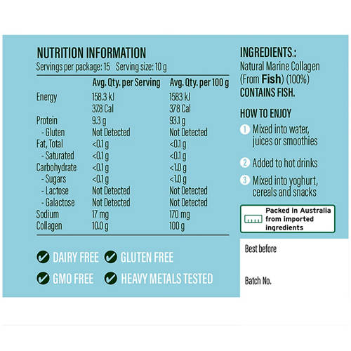 Nutrients 1, Pure Marine Collagen 150g