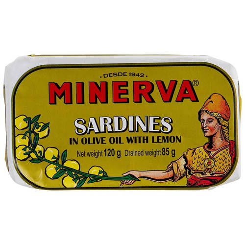 Front shot 2, Olive Oil with Lemon Sardines 120g