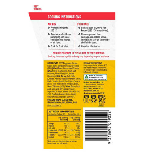 Front shot 2, Chicken Margherita Bites 350g