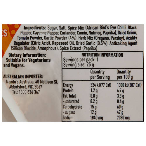 Nutrients 1, Medium Peri Peri Rubs 25g