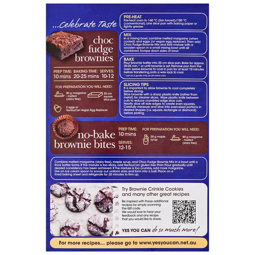 Front shot 3, Gluten & Dairy Free Brownie Mix 400g