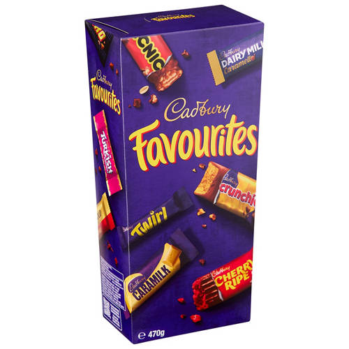 Front shot 1, Cadbury Favourites 470g
