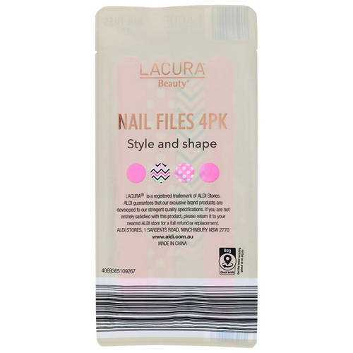 Front shot 2, Assorted Nail Files 4 Pack