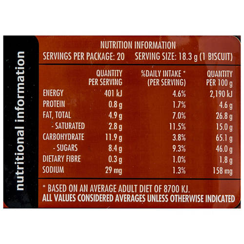 Nutrients 1, Tim Tam Family Pack 365g