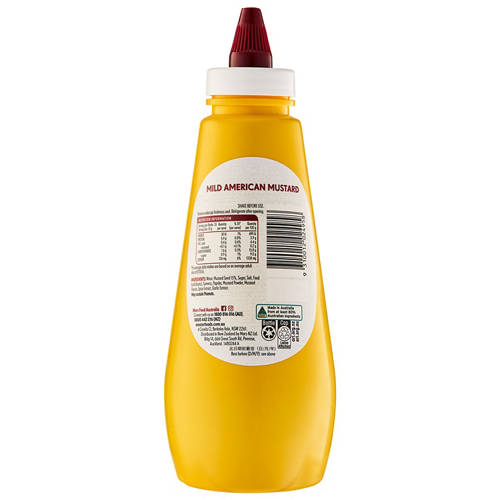 Front shot 2, American Mild Mustard 550g