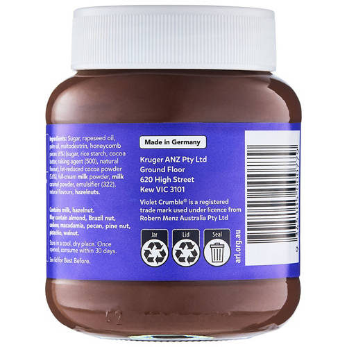 Front shot 3, Violet Crumble Spread 350g