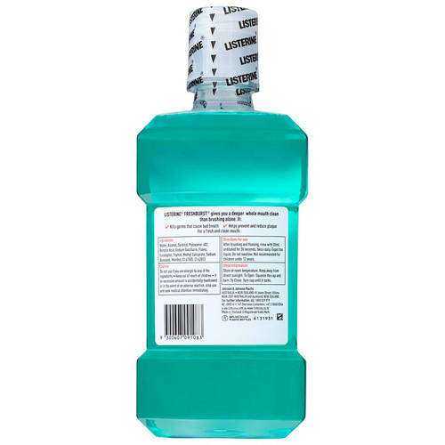 Front shot 2, Freshburst Mouthwash 1L