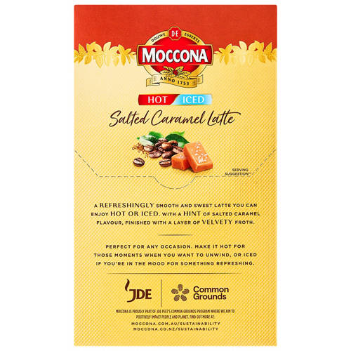 Front shot 3, Hot/Iced Coffee Salted Caramel Latte 8 Pack 142.4g