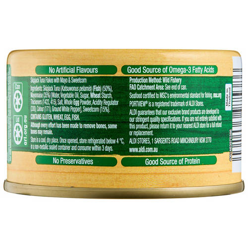 Front shot 3, Mayo & Sweetcorn Tuna 95g