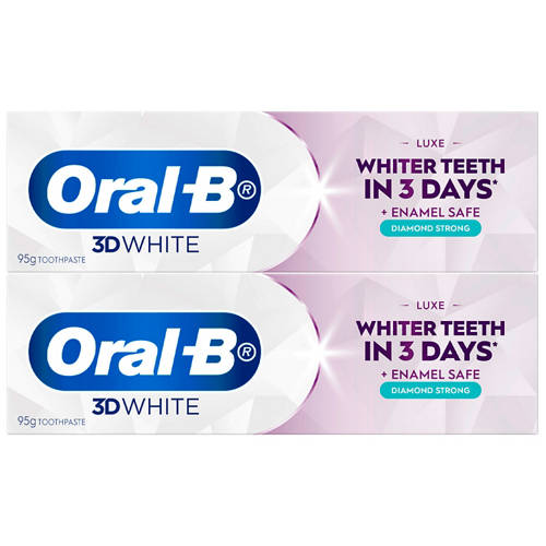 Front shot 2, 3D White Luxe Toothpaste 95g x 2 Pack