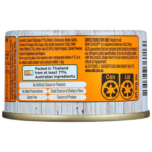 Front shot 3, Snack'N'Go Chick Peas with Zesty Vinaigrette 70g