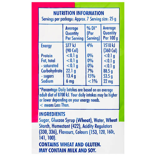 Ingredients 1, Lifesavers Pastilles 180g