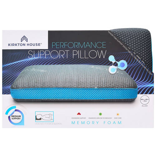 Front shot 3, Performance Memory Foam Support Pillow - Medium