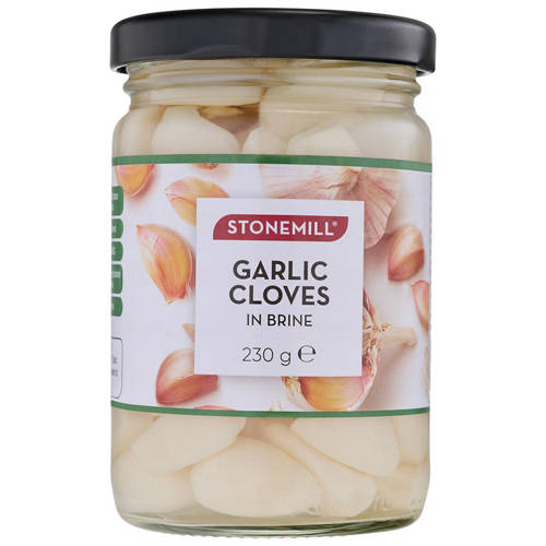 Front shot 2, Garlic Cloves in Brine 230g
