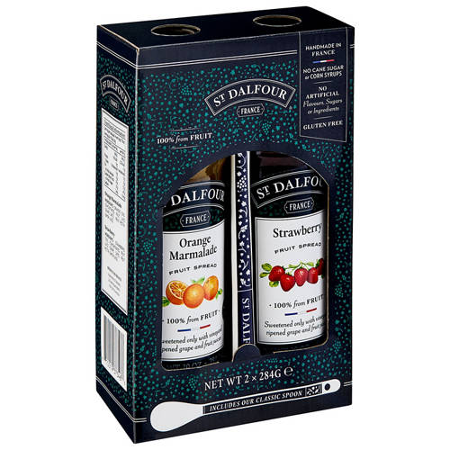 Front shot 2, Jam Gift Pack 2 x 284g with Ceramic Spoon