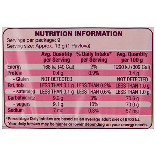 Nutrients 1, Pavlovas Mini 9 Pack 120g