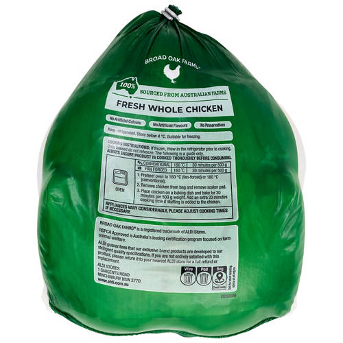 Front shot 2, Free Range Fresh Whole Chicken