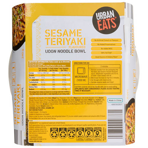 Front shot 3, Urban Eats Bowl Teriyaki
