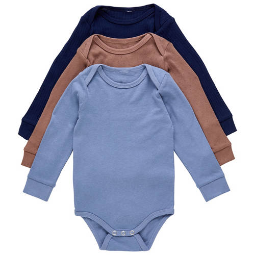Baby Boys Organic Cotton Bodysuit 3 Pack