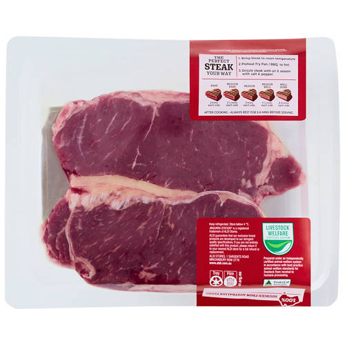 Front shot 2, Beef Porterhouse Steak 2 Pack per kg