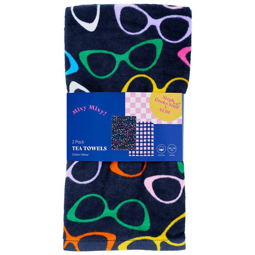 Front shot 4, Steph Cooks Velour Tea Towel 2 Pack
