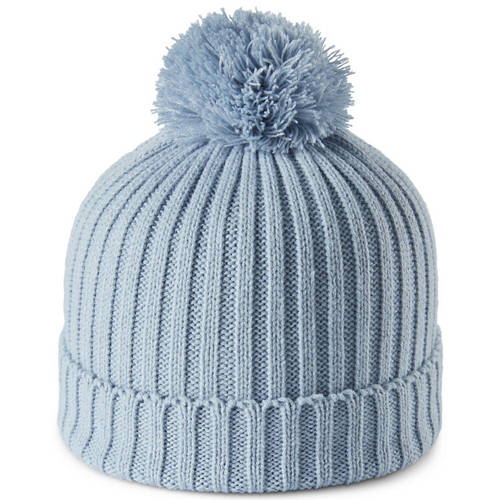 Children's Knitted Beanie with Pom Pom