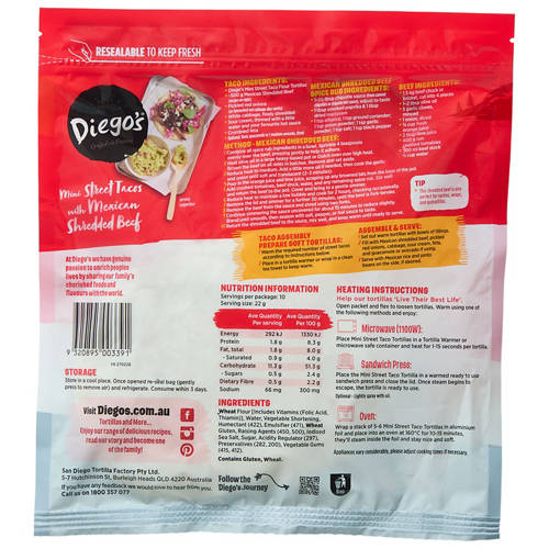 Front shot 2, Mini Street Tacos 10 Pack