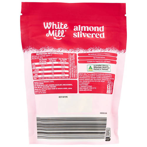 Front shot 2, Baking Almonds Slivered 125g