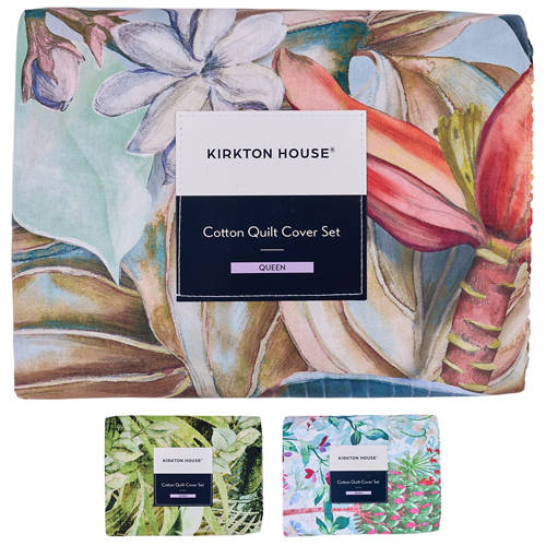 Group 1, Printed Quilt Cover Set Queen Bed
