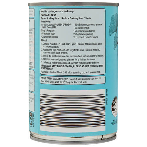 Front shot 3, Coconut Milk Light 400ml