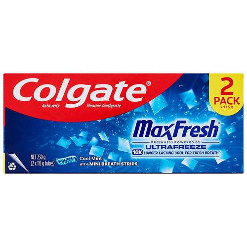 Front shot 2, Max Fresh Toothpaste 2 Pack 115g
