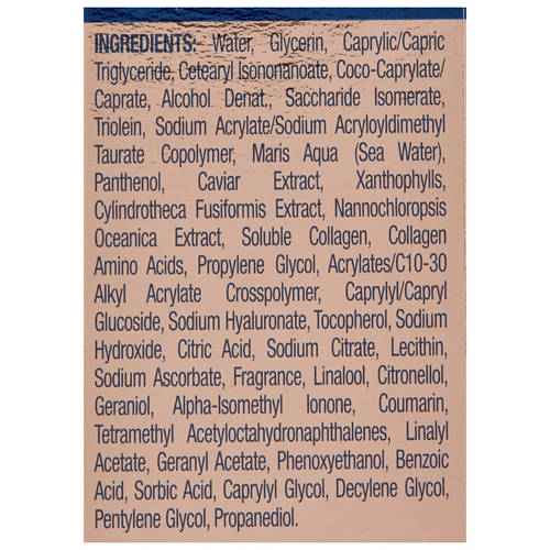 Ingredients 1, Caviar Collagen Pro Firming Serum 50ml