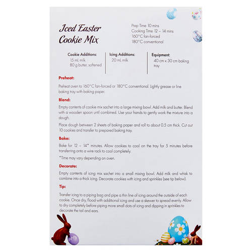 Front shot 3, Iced Easter Cookie Mix 330g