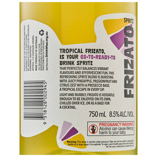 Front shot 3, Frizato Tropical Spritz 750ml