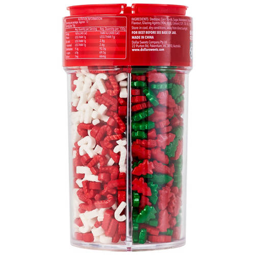 Front shot 3, Christmas Sprinkles Jar 132g